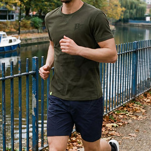 Camisetas de Hombre Personalizadas, Tejido Elástico en 4 Direcciones, Tejido de Punto Sólido, Secado Rápido, Corte Regular Cómodo, para Uso en Clubes - Product Image 5