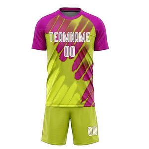 Ensemble de vêtements de football pour hommes à prix raisonnable Chemises et hauts à coupe automatisée à manches courtes Maillot de football pour adultes - Product Image 1