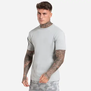 เสื้อยืดผ้าฝ้ายเฮฟวี่เวทของผู้ชายเสื้อคอกลมไซส์ใหญ่พิเศษ - Product Image 4