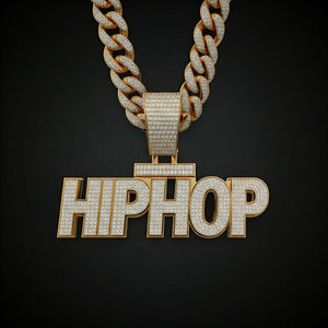 Star Dust Bijoux Religieux Unisexe Pendentif en Argent Sterling Moissanite Diamant Plaqué Or Hip Hop Style Hindouisme Parties Charmes - Product Image 2