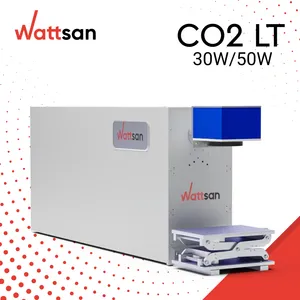 WATTSAN CO2 LT 40W 60W ไฟเบอร์/co2 เลเซอร์เครื่องหมาย 1610x360x680 มม.100x100