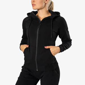 High Quality <b>Women's</b> Hooded <b>Sweatshirts</b> Customized Logo Printing Embroidery <b>Black</b> Cotton Winter Wear for Autumn Season - Product Image 1