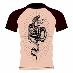 Vente en gros Bjj Spandex imprimé personnalisé protège-éruption venimeux de serpent avec protection UV chemise sublimée MMA respirante - Product Image 1