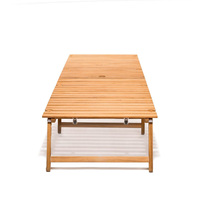 Table de pique-nique en bois d'extérieur pour café restaurant jardin cour vente chaude tables en bois robustes