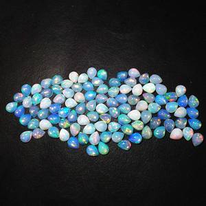Cabochon de pierres précieuses d'améthyste AAA de haute qualité Opale de feu Welo éthiopienne naturelle et mélange d'opale blanche Lot certifié IGI - Product Image 4