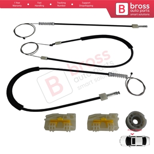 Kit de réparation de lève-vitre électrique BWR454, porte avant droite pour Leon MK2 1P 1P1 2005-2012 5 portes HB 1P0837462A - Product Image 3