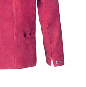 Chaqueta de soldadura de cuero de seguridad protectora de alta calidad, hecha de cuero dividido de vaca de calidad superior 2025 - Product Image 6