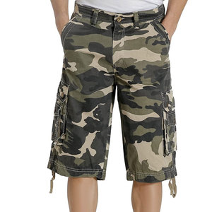 Pantalones Cortos Cargo Casuales Transpirables para Hombre, de Secado Rápido, 100% Algodón, Tela de Lona, Diseño Sólido, para Entrenamientos y Moda - Product Image 3