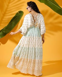 Vestido personalizado de alta moda Vestido casual largo elegante romántico para mujer - Product Image 2