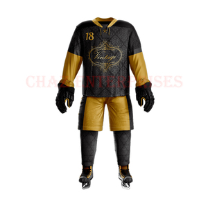 Maillot de hockey sur glace en maille respirante de haute qualité Kit d'uniforme de hockey personnalisable Service OEM pour vêtements d'équipe - Product Image 5