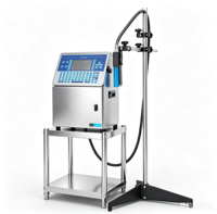 Imprimante industrielle CIJ automatique haute vitesse B600, machine de codage à jet d'encre tout-en-un, certifiée CE, codes QR/barres, bois, garantie 1 an