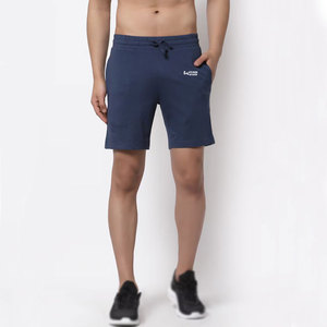 Short de sport pour hommes en coton respirant 100% à prix raisonnable avec motif sportif solide à poches recto verso personnalisé - Product Image 1