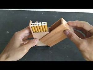 กล่องไม้วอลนัทแบบบางกล่องไม้สีดำแนววินเทจหรูหราที่เก็บบุหรี่ที่เก็บของได้เองสำหรับเป็นของขวัญ - Product Image 3