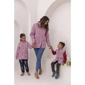 Chaquetas de algodón acolchadas indias personalizadas, trajes a juego para madre e hijos para mamá, hijo e hija, bebés, niños y niñas - Product Image 4