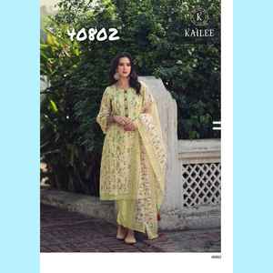 กางเกง kurti ผ้าฝ้ายแท้พร้อมอุปกรณ์เสริมและงานช่างจาก surat - Product Image 3