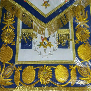 OES Masonic Regalia Grand Lodge Master Delantal Masonic Regalia Past Grand Master Delantal Bordado a mano - Product Image 1