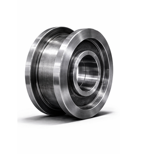 Heavy Duty CNC Machined Stainless Steel <b>Crane</b> Wheel Blanks | High Precision Double Flange Overhead & <b>Gantry</b> <b>Crane</b> Parts - Product Image 1