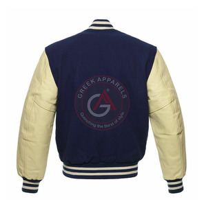 Genuine <b>leather</b> <b>Long</b> Sleeves Lettermen Varsity <b>Jackets</b> Best price varsity <b>Jackets</b> with Chenille patches Embroidered <b>Jacket</b> - Product Image 2