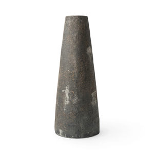 Jarrón Piramidal de Terracota Hecho a Mano para Decoración Rústica Costera del Hogar - Product Image 1