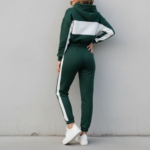 ชุดเซ็ตแทรคสูทผ้ากำมะหยี่ปักลายกราฟิก สไตล์สตรีทแวร์ ทรงปกติ มีฮู้ด สำหรับใส่ในฤดูหนาว  ชุดลำลองสำหรับใส่ทุกวัน - Product Image 3