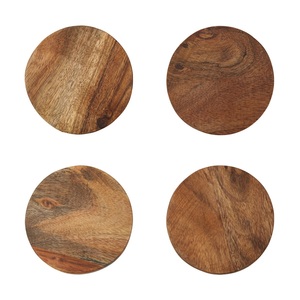 Posavasos de madera redondos y taza de café Espesor personalizado para hoteles Restaurantes Uso en fiestas en casa - Product Image 5
