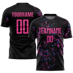 Camiseta juvenil de poliéster 100% personalizada con logotipo al por mayor, conjunto de ropa de fútbol para hombre, uniformes de camiseta de fútbol - Product Image 5