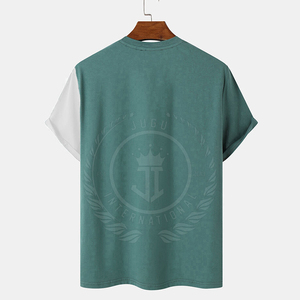 T-shirt formel pour homme de conception professionnelle, nouveau style 2025, tricoté en polyester/coton, col roulé, manches courtes, haute qualité pour adultes - Product Image 2