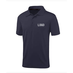 Venta al por mayor de fábrica Hombres 88% Poliéster 12% Spandex Popular Ecológico Polo de golf de secado rápido Camiseta - Product Image 1