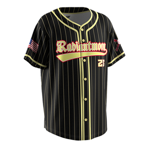 Uniforme de baseball sur mesure, coupe athlétique, performance avancée, respirant, écologique, 100 % polyester, très vendu - Product Image 2