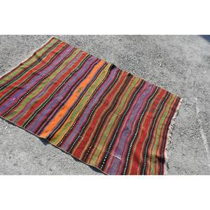 Tapis Vintage en laine turque rouge et vert ethnique Chic décor à la maison grande surface 9x12 Patchwork motif Latex support pour couloir - Product Image 2