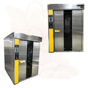 Good Price Baking Oven for Bread and Cake 32 Trays With Trolley Pe & Wood Pallet <b>Rotary</b> Oven New Bakery <b>Machine</b> Vietnam Factory - Product Image 1