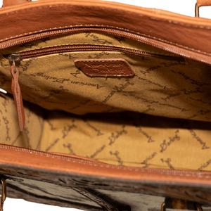 กระเป๋าหนังคาดลำตัวหนังวัวถือแบบตะวันตกสำหรับผู้หญิงที่รักอเมริกันน้ำหนักเบาปรับขนาดได้คุณภาพสูง - Product Image 2