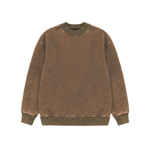 2025 unisexe surdimensionné col rond tie-dye sweat 420/500 grammes respirant imprimé Street Wear mode acide lavage sweat-shirt - Product Image 1