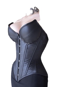 Corset de maintien de la taille pour homme, avec armatures en acier, façonnage du corps, sans couture, veste en cuir, 2026 - Product Image 4