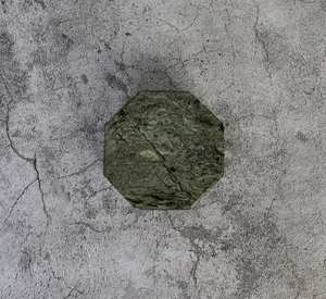 Ensemble de 4 sous-verres en marbre octogonal épais Angelo Green, fabriqués à la main en Inde - Product Image 1