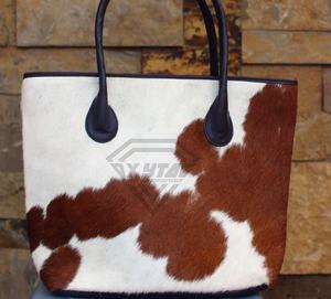 High Quality Customized Comfortable Cowhide Crossbody Purse Handbag Western <b>Bag</b> Brown <b>White</b> Cow Hide Western Tooled Leather - Product Image 6