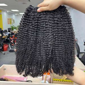 ผมเวียดนามหยิกเป็นลอนแบบหยาบจากผู้บริจาคคนเดียว - Product Image 1