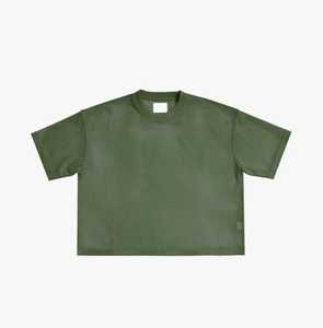 T-shirt court personnalisé pour hommes, épaules tombantes, poids lourd 100% coton, conception Boxy surdimensionnée - Product Image 3