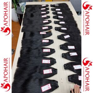 Cabello humano sin procesar Remy, Color negro, calidad superior, de 2 a 3 mechones, Color Natural - Product Image 6