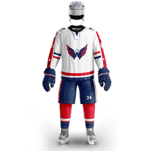 Uniformes de hockey sur glace respirants sur mesure, 100% polyester, dernier design, meilleure vente, unisexe, fabriqué au Pakistan - Product Image 4
