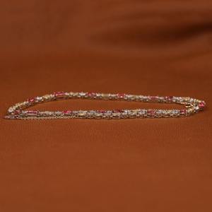 Collar de cadena de tenis helado de moda en oro sólido de 14 quilates con diamantes cultivados en laboratorio de corte de múltiples formas Regalo de cumpleaños ideal - Product Image 3