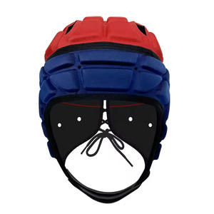 Casco de Rugby transpirable ajustable personalizado protector de cabeza de Hockey suave casco de fútbol de protección para adultos Unisex - Product Image 3