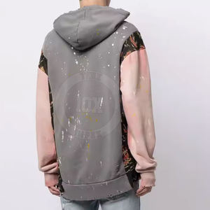 เสื้อมีฮู้ดผ้าฝ้ายผสมมีฮู้ดแบบพ็อคเก็ตสไตล์ระบายอากาศได้ดี - Product Image 4