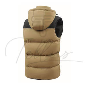 Chalecos Acolchados con Capucha y Diseño de Logotipo Personalizado del Fabricante, Chaleco Acolchado para Hombre para Invierno, Precio al por Mayor, Ropa Casual Impermeable - Product Image 5