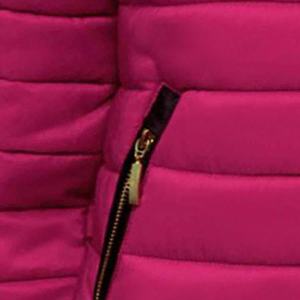 Chaqueta acolchada de moda de invierno 2024 para mujer, chaqueta cortavientos con cuello levantado de alta calidad, chaqueta estampada de diseño personalizado con botones - Product Image 4