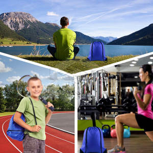 Mochila con Cordón de Poliéster Suave, Plegable, de Alta Calidad, con Impresión Personalizada, para Viajes al Aire Libre - Product Image 6