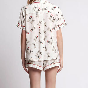 Set <span class=keywords><strong>Pigiama</strong></span> Estivo da <span class=keywords><strong>Donna</strong></span> in <span class=keywords><strong>Cotone</strong></span> <span class=keywords><strong>Biologico</strong></span> Personalizzato Beefey, 2 Pezzi, Oversize, Casual, Maniche Corte - Product Image 4