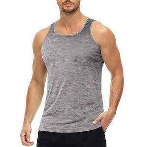 Camiseta transpirable sin mangas de algodón para hombre, camiseta de Fitness de verano, chaleco de entrenamiento, estilo callejero, camiseta interior sin mangas sin costuras, ropa para hombre - Product Image 2