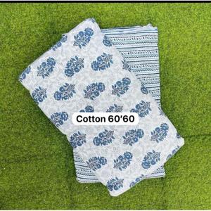 Tissu imprimé en coton tendance 60x60 pour robe et vêtements Kurti pour femmes, matière textile douce pour l'été, vente en gros - Product Image 2