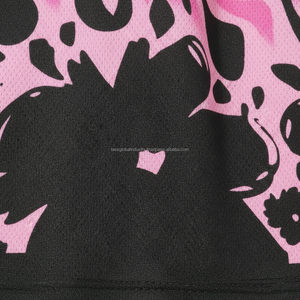 Shorts de sport pour hommes en maille légère, imprimé haute définition rose, collection été 2026, fabrication OEM - Product Image 5